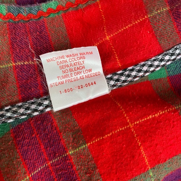 Hanna andersson plaid flannel pj’s dress midi - Picture 5 of 5